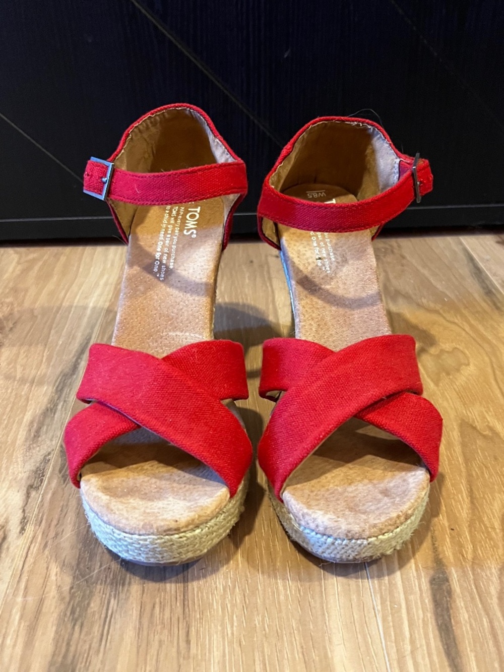 Toms Red Espadrilles- Size 8.5